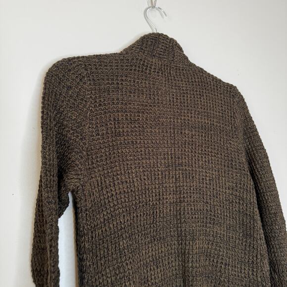 Market & Spruce Tabatha Waffle Knit Cocoon Cardigan Brown Women's XS NWT - Picture 6 of 9